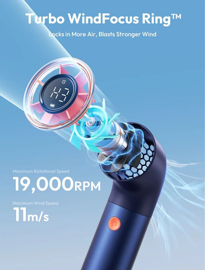 Aecooly Aero Ultra Handheld High-Speed Fan Blue/Orange Aecooly Aero Ultra Handheld High-Speed Fan Blue/Orange