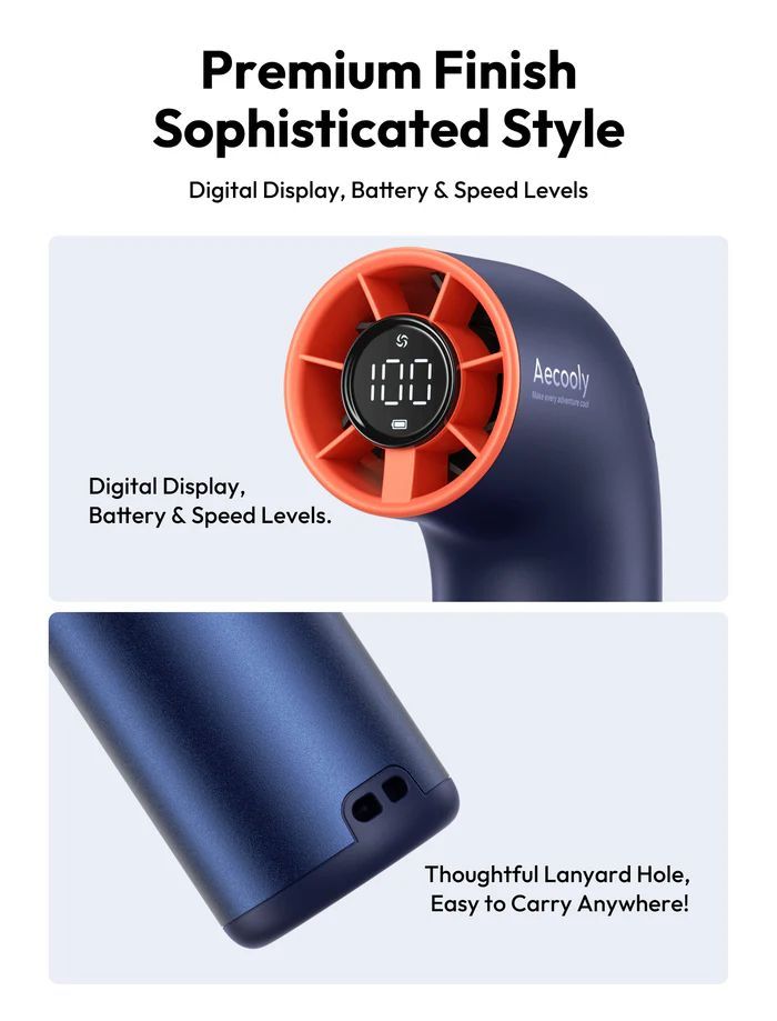 Aecooly Aero Ultra Handheld High-Speed Fan Blue/Orange Aecooly Aero Ultra Handheld High-Speed Fan Blue/Orange