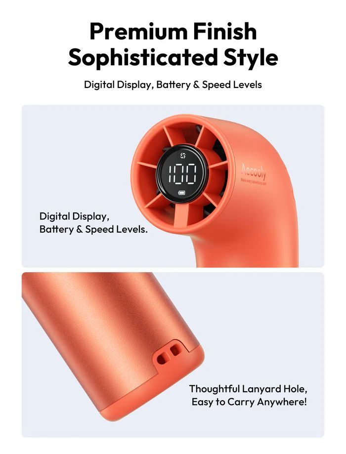 Aecooly Aero Ultra Handheld High-Speed Fan Orange Aecooly Aero Ultra Handheld High-Speed Fan Orange