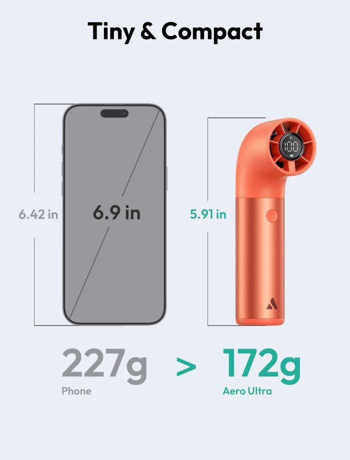 Aecooly Aero Ultra Handheld High-Speed Fan Orange Aecooly Aero Ultra Handheld High-Speed Fan Orange