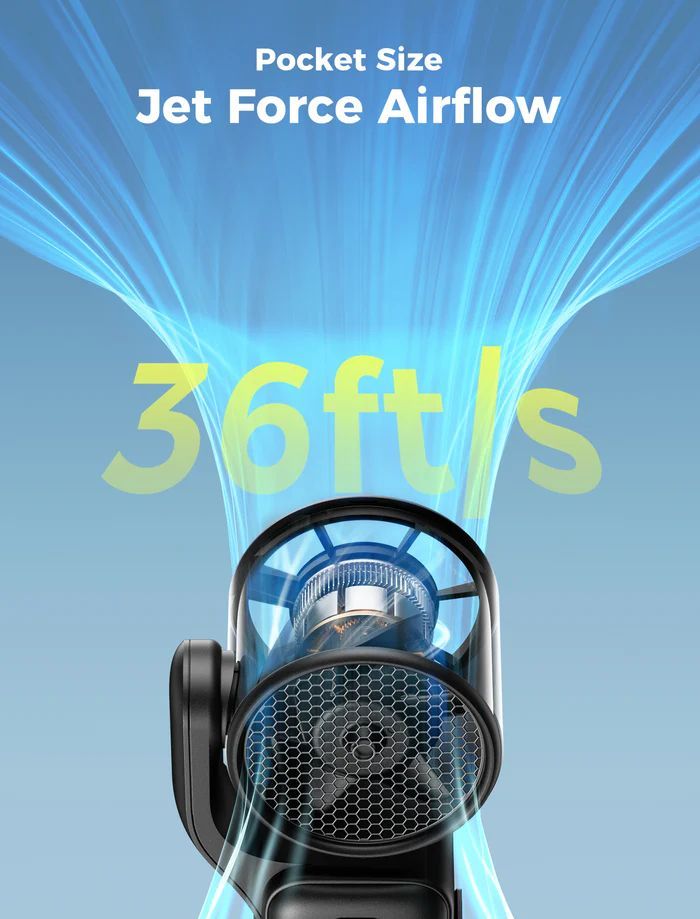 Aecooly Air Gimbal Portable Handheld Fan Black Aecooly Air Gimbal Portable Handheld Fan Black