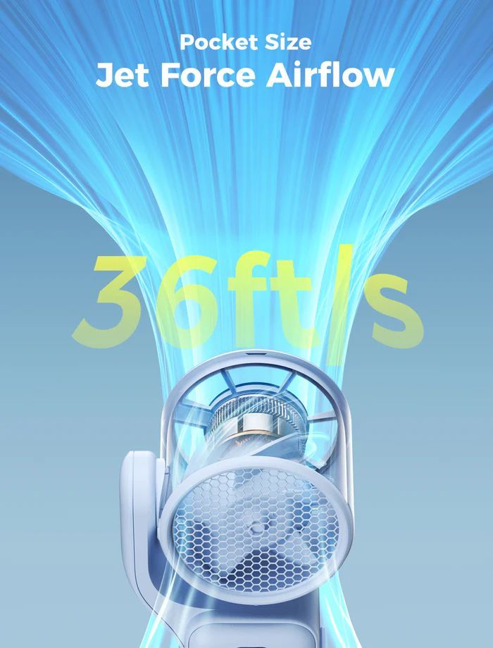 Aecooly Air Gimbal Portable Handheld Fan Blue Aecooly Air Gimbal Portable Handheld Fan Blue