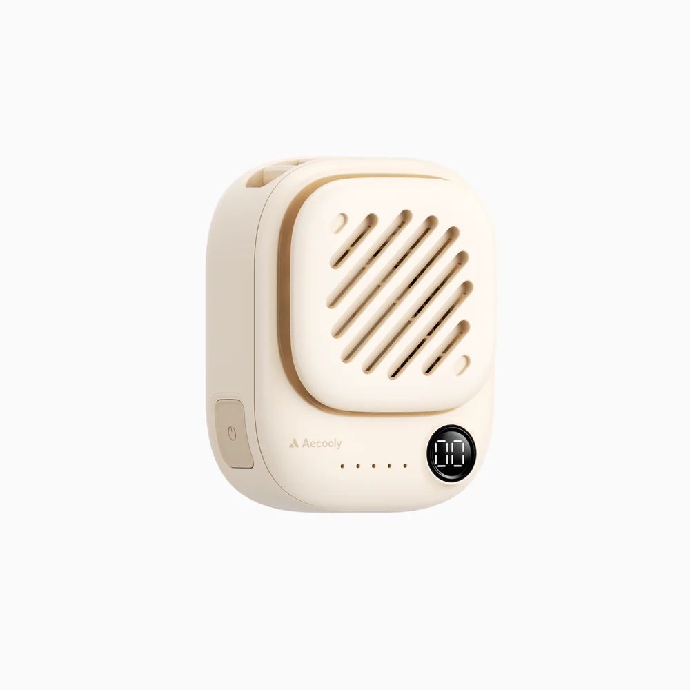 Aecooly Click 01 Mini Portable Neck Fan Beige Aecooly Click 01 Mini Portable Neck Fan Beige