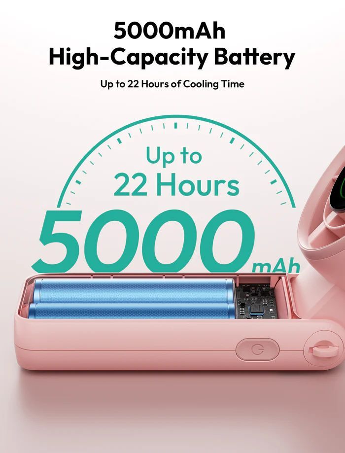 Aecooly Halo 02 Portable Handheld Fan Pink Aecooly Halo 02 Portable Handheld Fan Pink