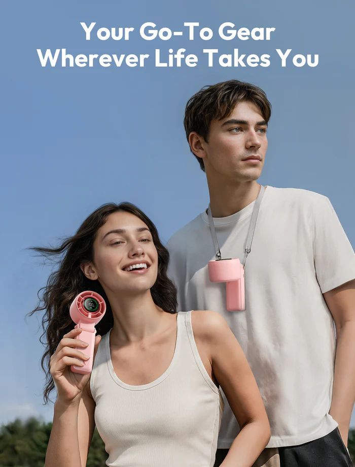 Aecooly Halo 02 Portable Handheld Fan Pink Aecooly Halo 02 Portable Handheld Fan Pink