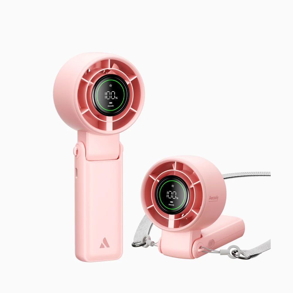 Aecooly Halo 02 Portable Handheld Fan Pink Aecooly Halo 02 Portable Handheld Fan Pink