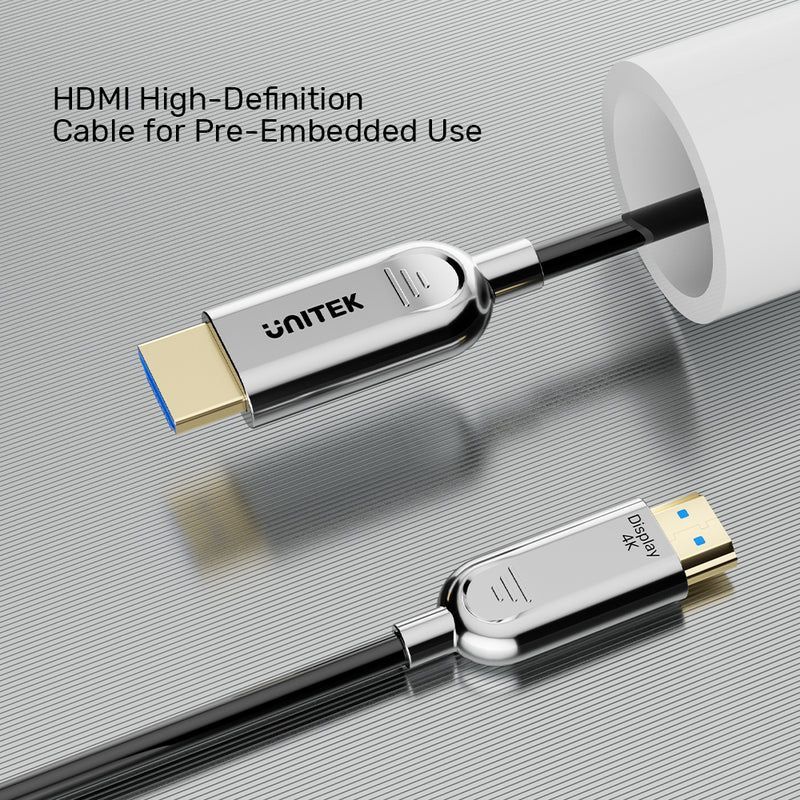 Unitek Fiber Optic 4K HDMI Cable 20m Space Grey Unitek Fiber Optic 4K HDMI Cable 20m Space Grey