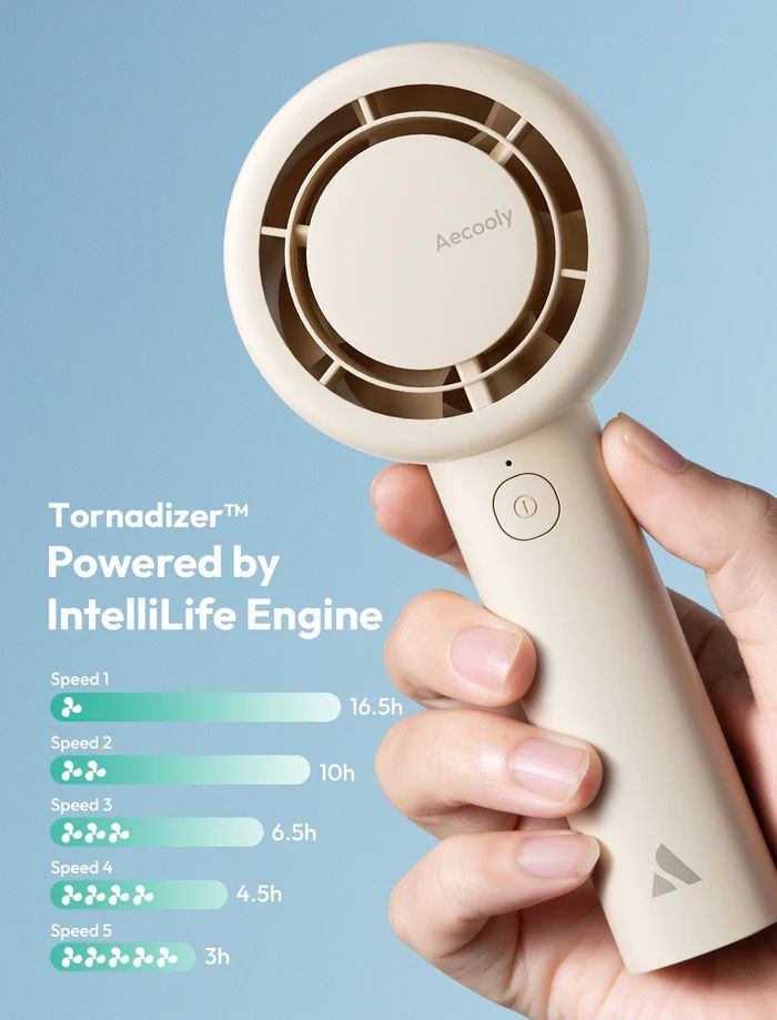Aecooly Halo 01 Portable Handheld Fan Beige Aecooly Halo 01 Portable Handheld Fan Beige