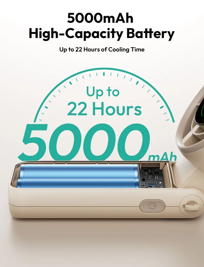 Aecooly Halo 02 Portable Handheld Fan Beige Aecooly Halo 02 Portable Handheld Fan Beige