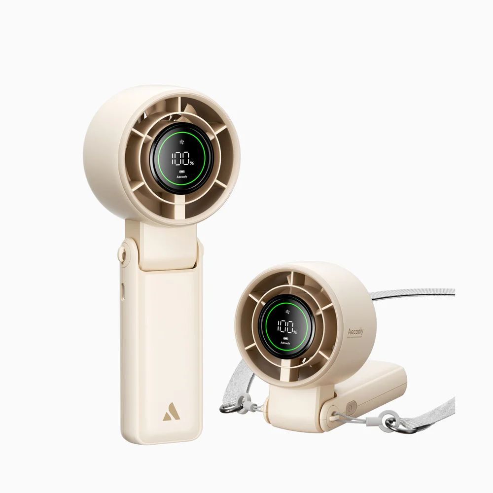 Aecooly Halo 02 Portable Handheld Fan Beige Aecooly Halo 02 Portable Handheld Fan Beige