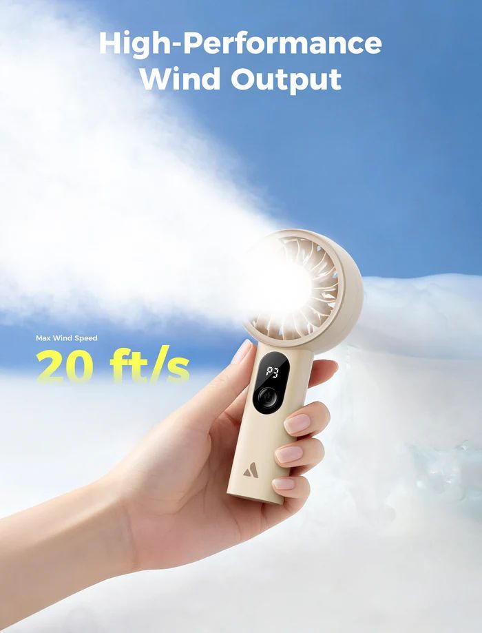 Aecooly Halo 03 Portable Handheld Fan Beige Aecooly Halo 03 Portable Handheld Fan Beige