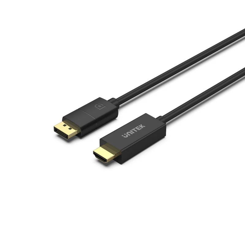 Unitek DisplayPort 1.2 to HDMI 4K Cable 1,8m Black Unitek DisplayPort 1.2 to HDMI 4K Cable 1,8m Black