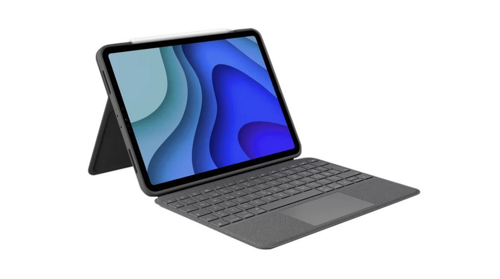 Logitech Combo Touch Keyboard and folio case with trackpad Oxford Grey UK Logitech Combo Touch Keyboard and folio case with trackpad Oxford Grey UK