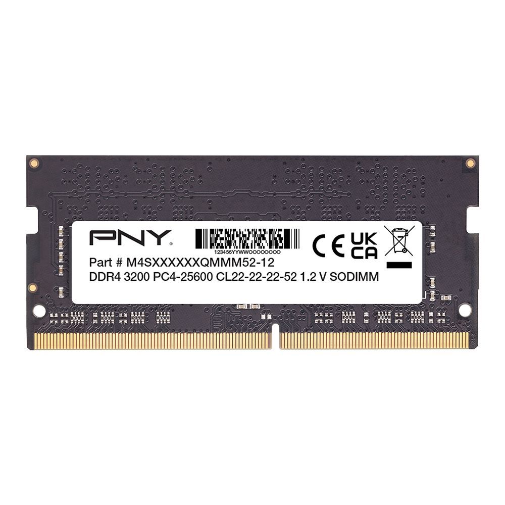 PNY 8GB DDR4 3200MHz SODIMM Performance Black