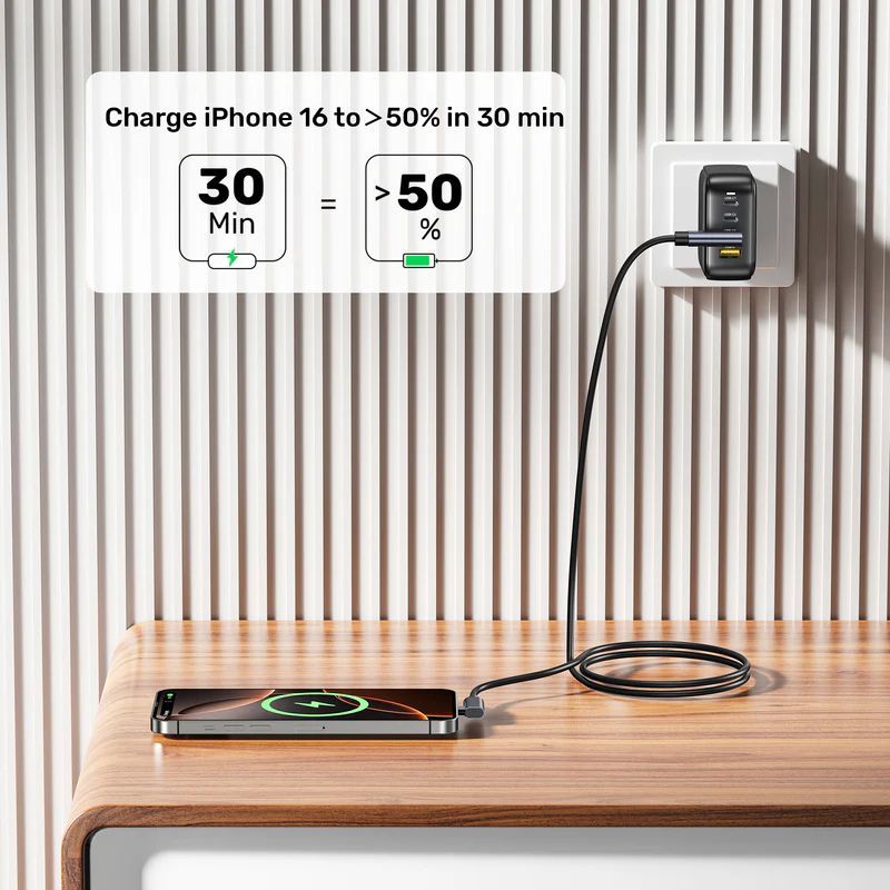 Unitek PD 100W USB-C Cable Dual 90 Degree 0,5m Black