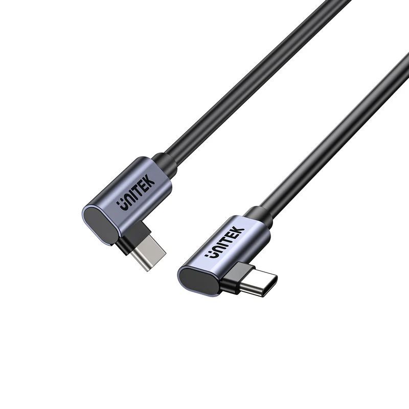 Unitek PD 100W USB-C Cable Dual 90 Degree 1m Black Unitek PD 100W USB-C Cable Dual 90 Degree 1m Black