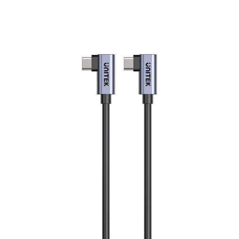 Unitek PD 100W USB-C Cable Dual 90 Degree 1m Black Unitek PD 100W USB-C Cable Dual 90 Degree 1m Black