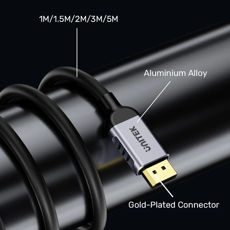 Unitek 8K DisplayPort 1.4 Cable 2m Black Unitek 8K DisplayPort 1.4 Cable 2m Black