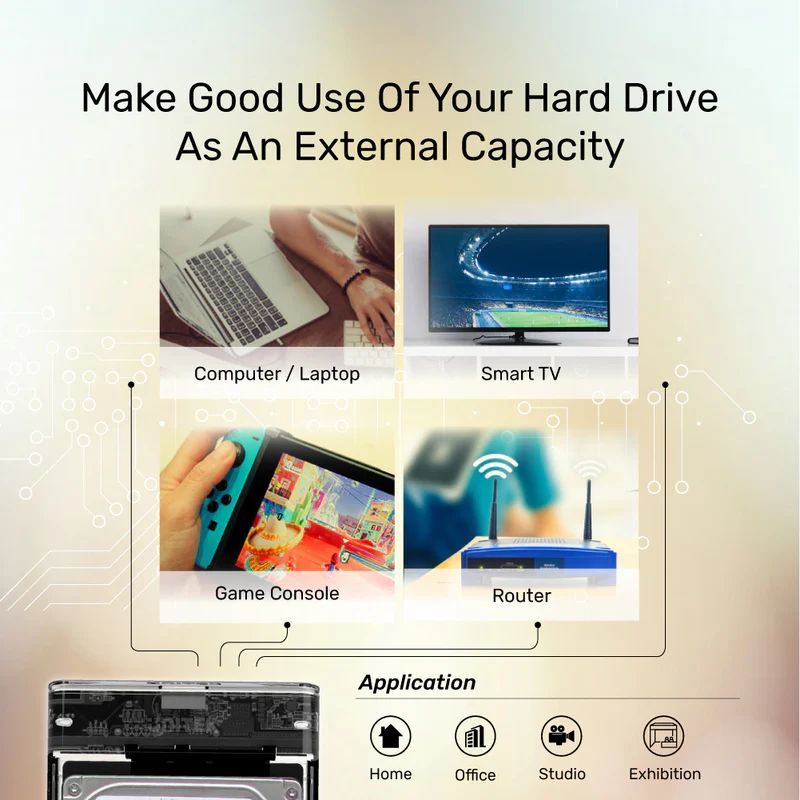 Unitek DiskGuard Limpid R SATA III 2.5 HDD/SSD Hard Disk Enclosure