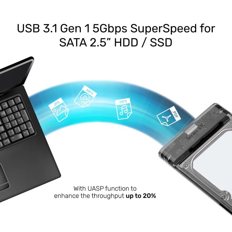 Unitek DiskGuard Limpid R SATA III 2.5 HDD/SSD Hard Disk Enclosure