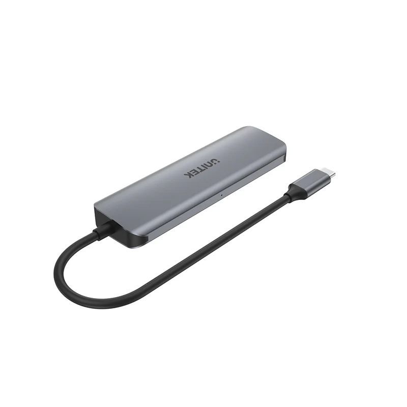 Unitek uHUB P5+ 4 Ports Powered USB-C Hub Space Grey Unitek uHUB P5+ 4 Ports Powered USB-C Hub Space Grey