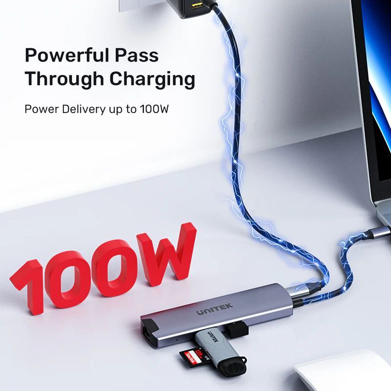Unitek 6-in-1 Multiport USB-C HUB Unitek 6-in-1 Multiport USB-C HUB