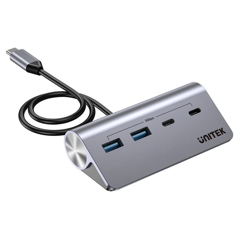 Unitek uHUB Q4 4-in-1 USB-C Hub Space Grey Unitek uHUB Q4 4-in-1 USB-C Hub Space Grey