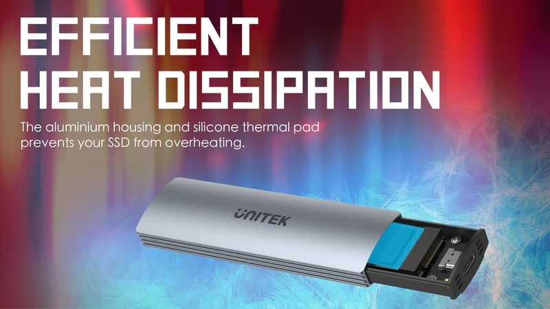 Unitek uDrive M.2 Enclosure NVMe/SATA 10Gbps Space Grey Unitek uDrive M.2 Enclosure NVMe/SATA 10Gbps Space Grey