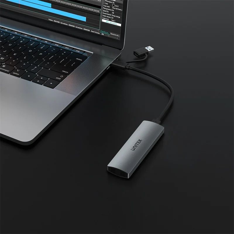 Unitek uDrive M.2 Enclosure NVMe/SATA 10Gbps Space Grey Unitek uDrive M.2 Enclosure NVMe/SATA 10Gbps Space Grey