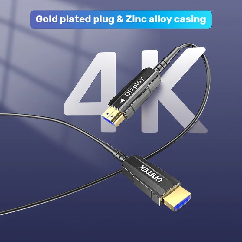Unitek HDMI Fiber Optic Cable 4K 60Hz 20m Black Unitek HDMI Fiber Optic Cable 4K 60Hz 20m Black