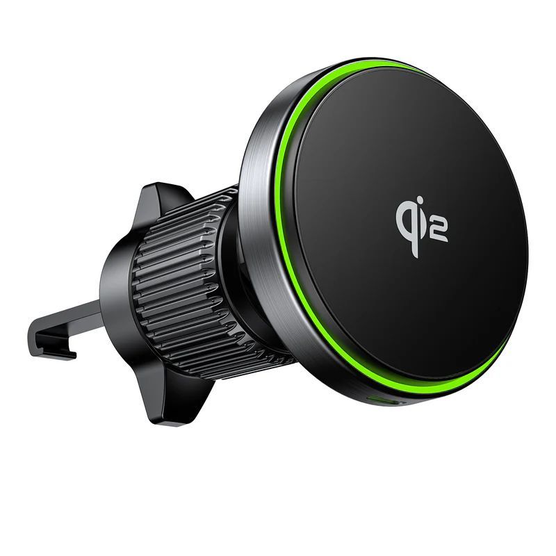 Unitek Qi2 Magnetic Wireless Car Charger Black Unitek Qi2 Magnetic Wireless Car Charger Black