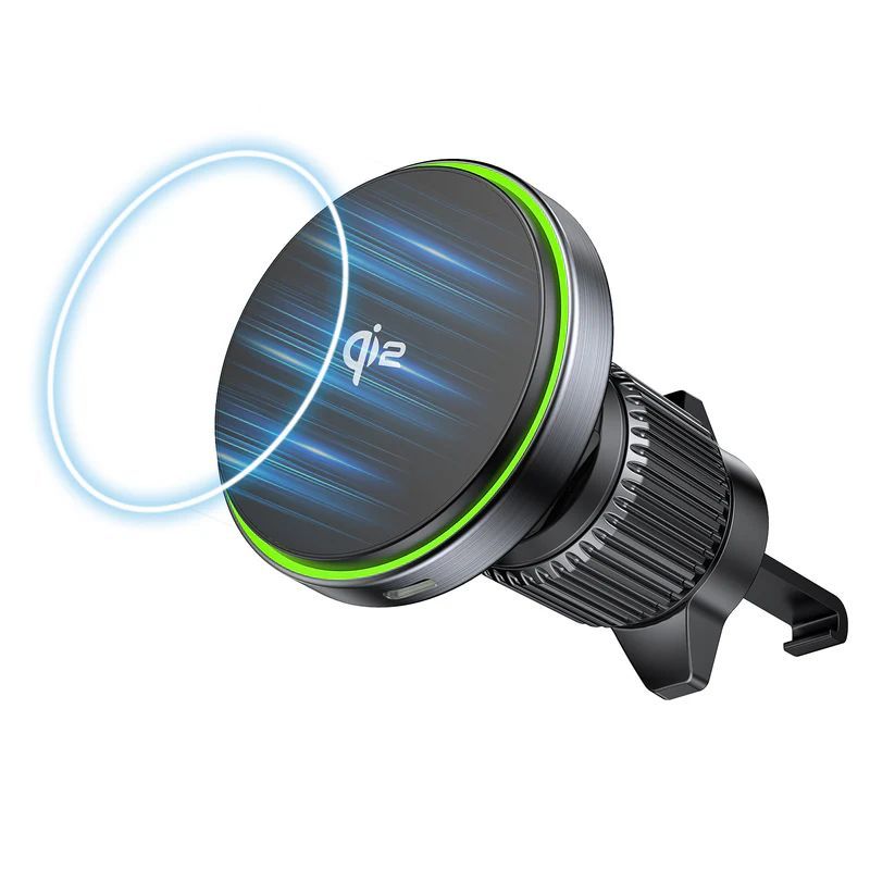 Unitek Qi2 Magnetic Wireless Car Charger Black Unitek Qi2 Magnetic Wireless Car Charger Black