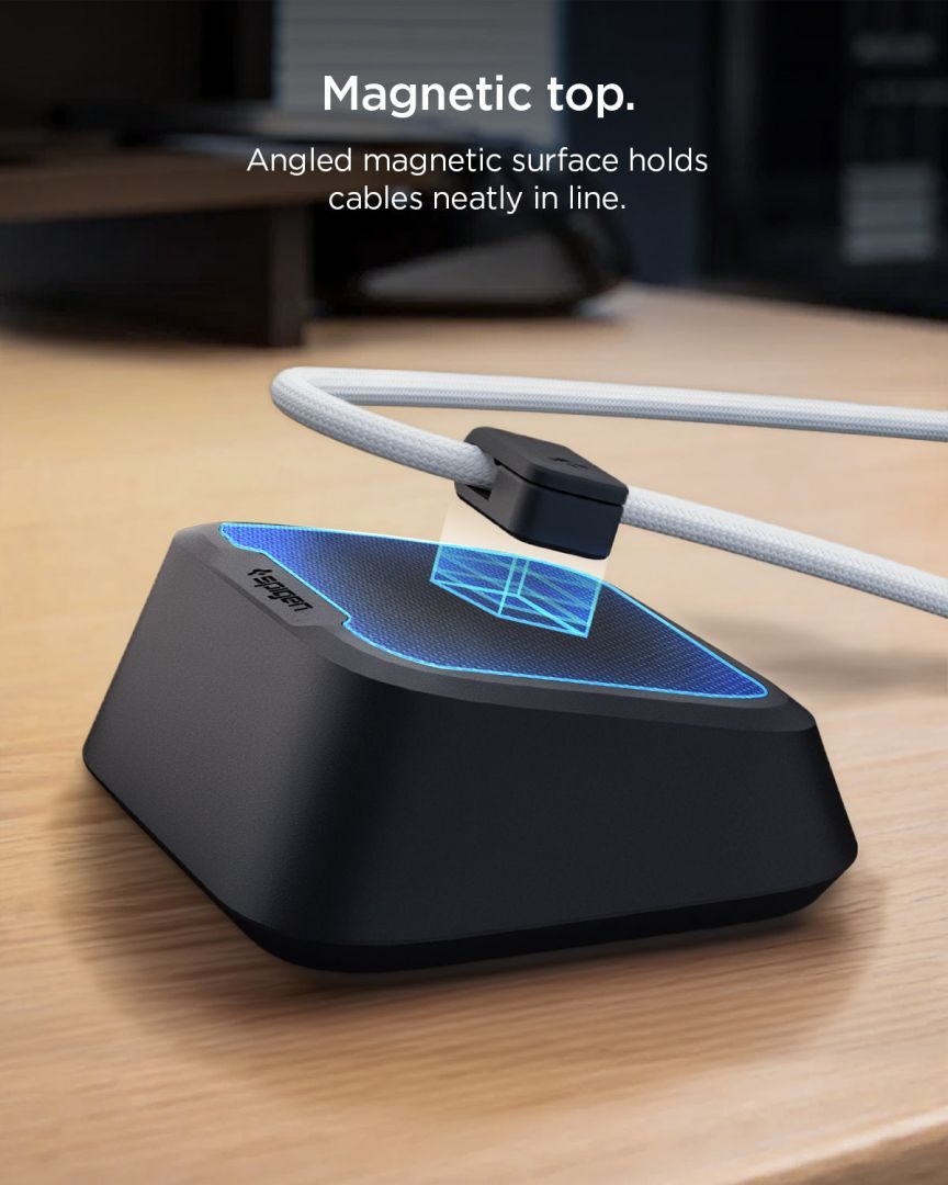 Spigen Magnetic Cable Holder Black