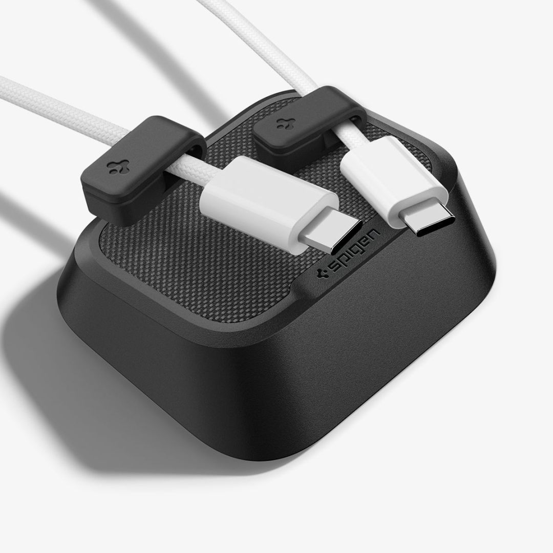 Spigen Magnetic Cable Holder Black