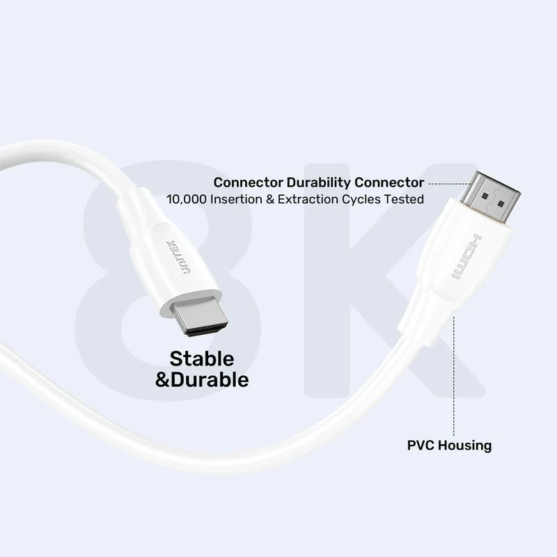 Unitek 8K HDMI Cable 1m White Unitek 8K HDMI Cable 1m White