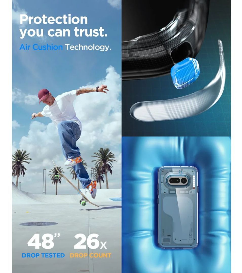 Spigen Ultra Hybrid case for Nothing Phone (4a) Crystal Clear Spigen Ultra Hybrid case for Nothing Phone (4a) Crystal Clear