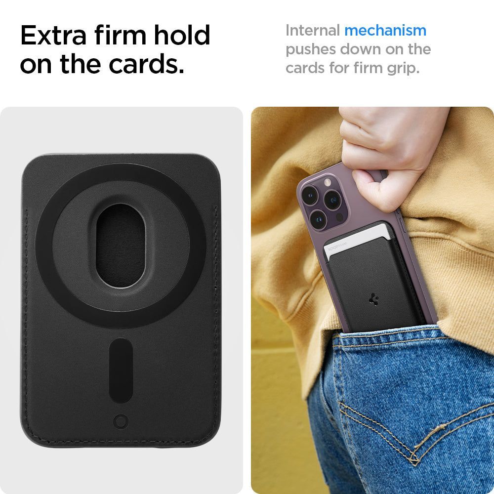 Spigen Valentinus Wallet Magsafe 3 card Black Spigen Valentinus Wallet Magsafe 3 card Black