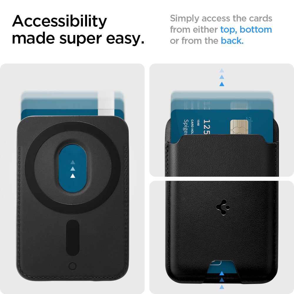 Spigen Valentinus Wallet Magsafe 3 card Black Spigen Valentinus Wallet Magsafe 3 card Black