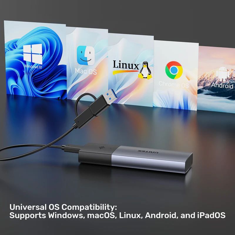 Unitek SolidForce Smart Anti-loss M.2 SSD Enclosure Space Grey Unitek SolidForce Smart Anti-loss M.2 SSD Enclosure Space Grey