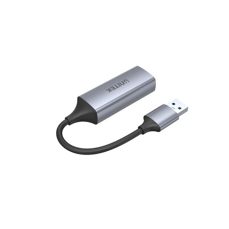 Unitek USB 3.0 to Gigabit Ethernet Adapter Space Grey Unitek USB 3.0 to Gigabit Ethernet Adapter Space Grey