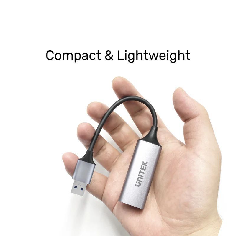 Unitek USB 3.0 to Gigabit Ethernet Adapter Space Grey Unitek USB 3.0 to Gigabit Ethernet Adapter Space Grey