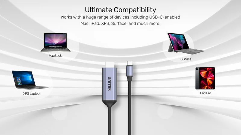 Unitek USB-C to HDMI 8K Cable 1.8m Space Grey