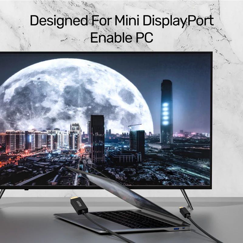 Unitek 4K 30Hz Mini DisplayPort to HDMI 1.4 Cable 2m Black Unitek 4K 30Hz Mini DisplayPort to HDMI 1.4 Cable 2m Black