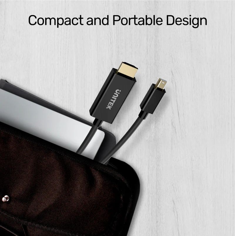 Unitek 4K 30Hz Mini DisplayPort to HDMI 1.4 Cable 2m Black Unitek 4K 30Hz Mini DisplayPort to HDMI 1.4 Cable 2m Black