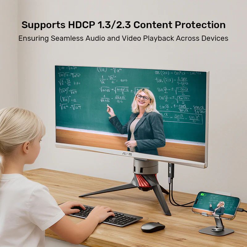 Unitek USB-C to HDMI 4K 60Hz Cable with PD 100W 2m Black Unitek USB-C to HDMI 4K 60Hz Cable with PD 100W 2m Black
