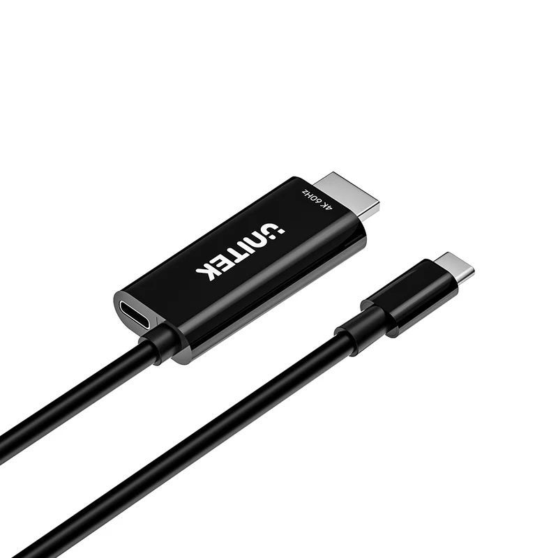 Unitek USB-C to HDMI 4K 60Hz Cable with PD 100W 2m Black Unitek USB-C to HDMI 4K 60Hz Cable with PD 100W 2m Black