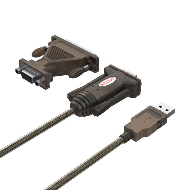 Unitek USB to Serial RS232 Cable with DB9F to DB25M Adapter 1,5m Transparent Unitek USB to Serial RS232 Cable with DB9F to DB25M Adapter 1,5m Transparent