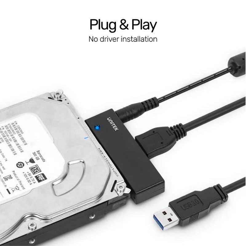 Unitek USB 3.0 to SATA III Adapter Black Unitek USB 3.0 to SATA III Adapter Black