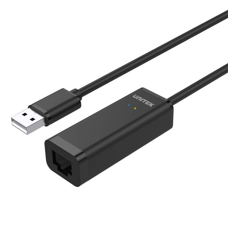 Unitek USB 2.0 to Ethernet Adapter Black Unitek USB 2.0 to Ethernet Adapter Black