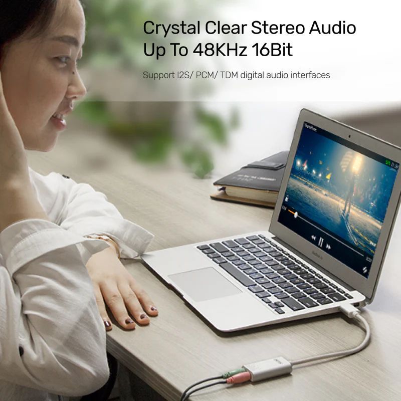 Unitek Y-247A 2.0 USB Hangkártya Silver Unitek Y-247A 2.0 USB Hangkártya Silver